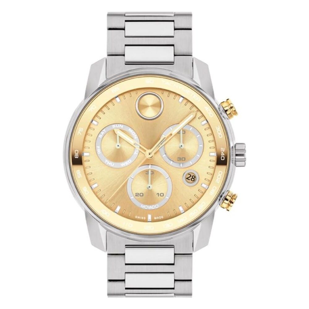 Movado Men's Verso Gold Dial Watch - 3600907